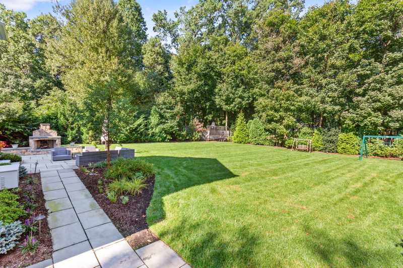 Patio and lawn